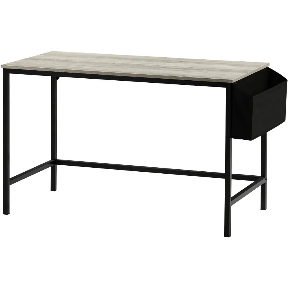 Brooklyn Large Computer Desk with Storage - Grey