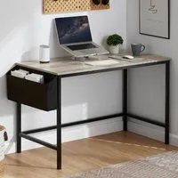 Brooklyn Large Computer Desk with Storage - Grey