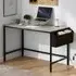 Brooklyn Large Computer Desk with Storage - Grey