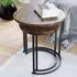 Brooklyn Nest of Tables Set of 2 - Dark Wood