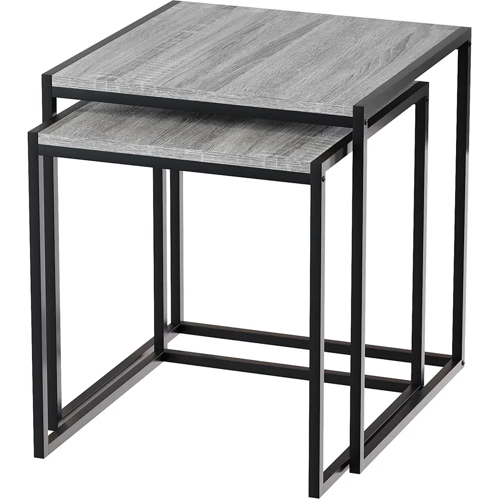 Brooklyn Nest of Tables Set of 2 - Grey