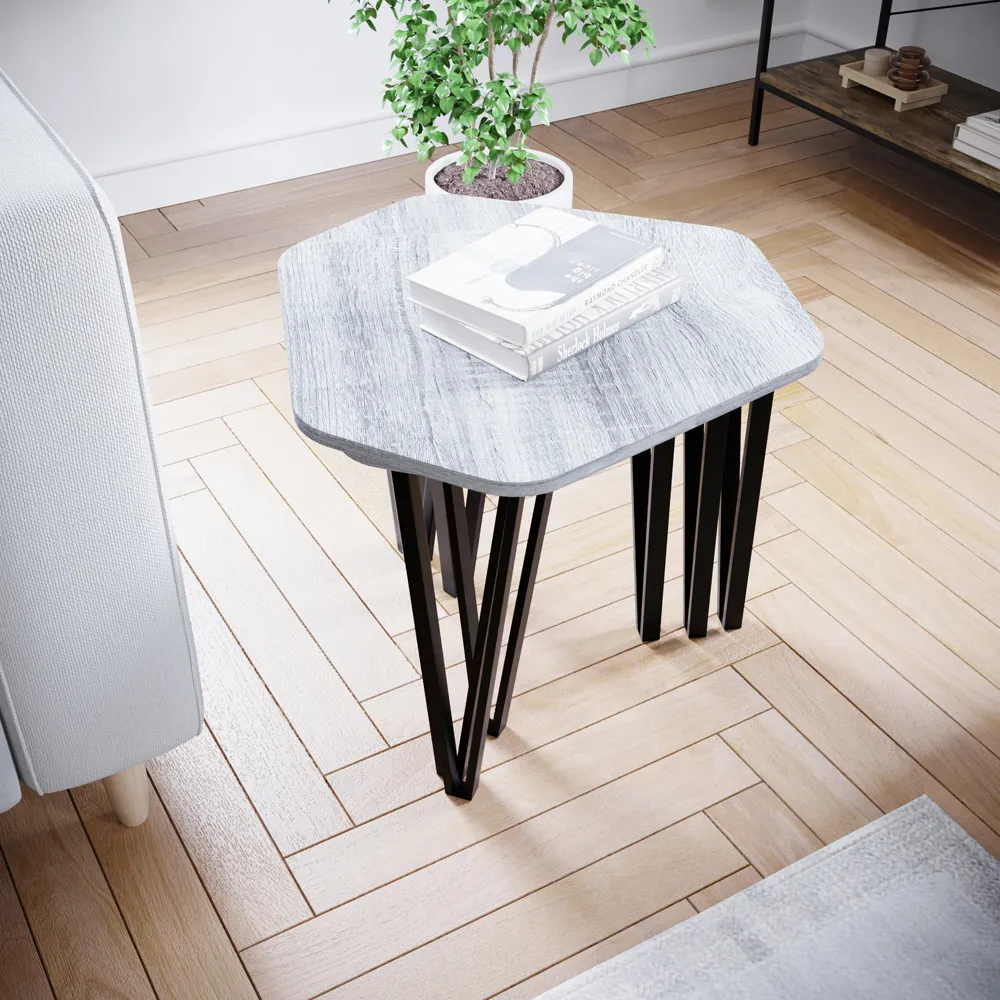 Brooklyn Nest of Tables Set of 3 - Grey