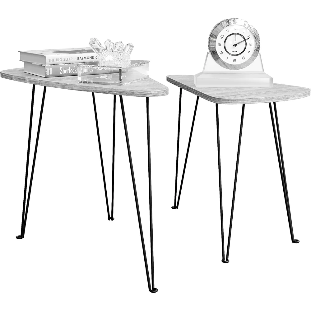 Brooklyn Oval Nest of Tables Set of 2 - Grey