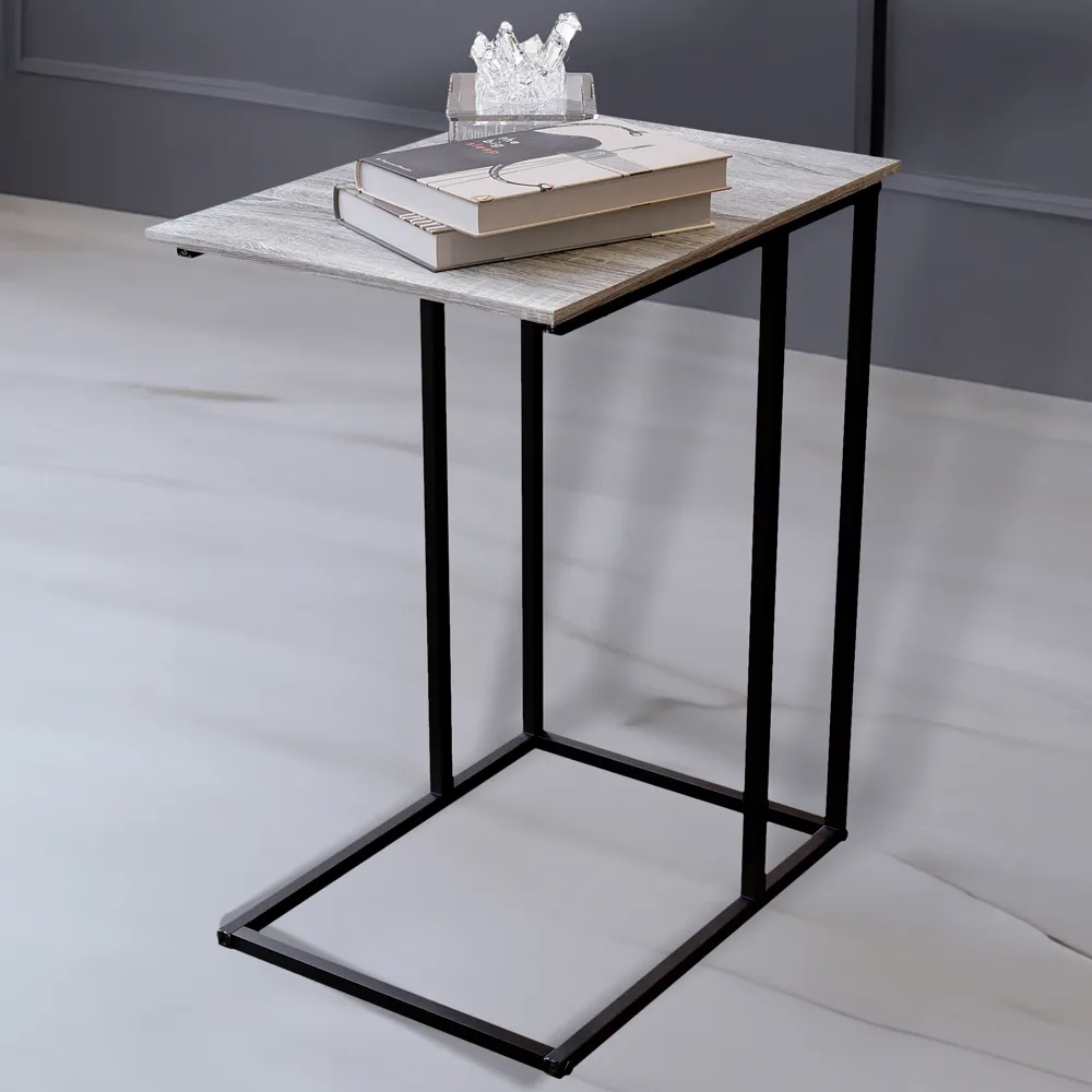 Brooklyn Side Table - Grey, MDF