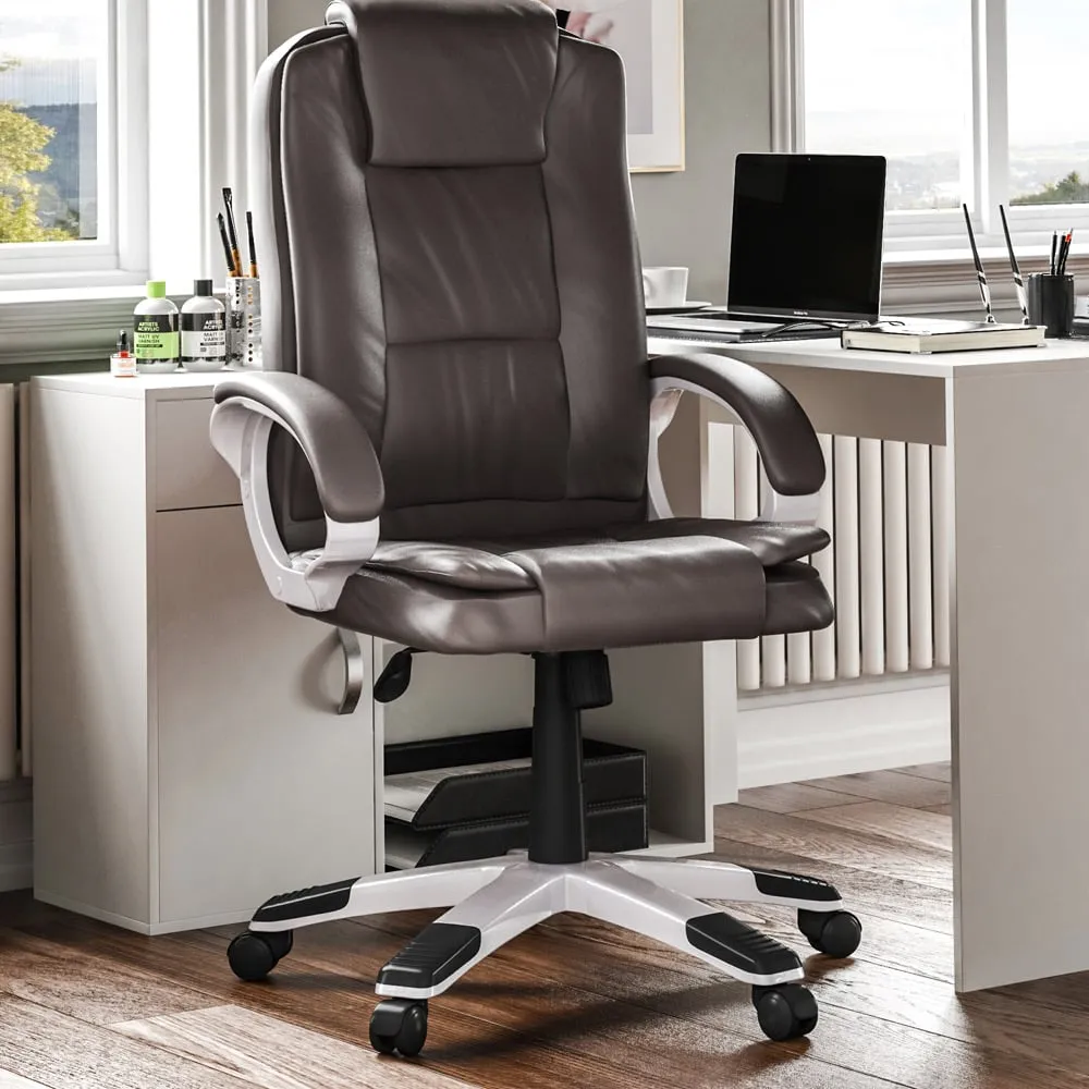 Charlton Office Chair - Brown, PU Leather image