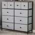 Chorley 10 Drawer Chest of Drawers - Beige, Fabric