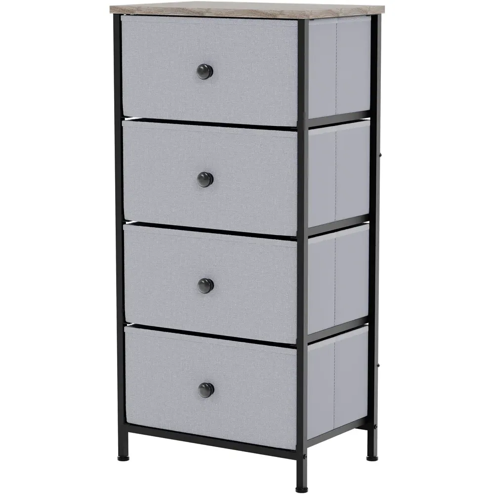 Chorley 4 Drawer Chest of Drawers - Brown, Fabric