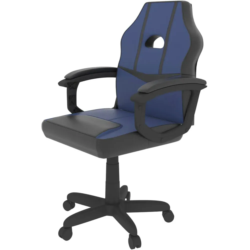 Comet Swivel Gaming Chair with Adjustable Height - Blue