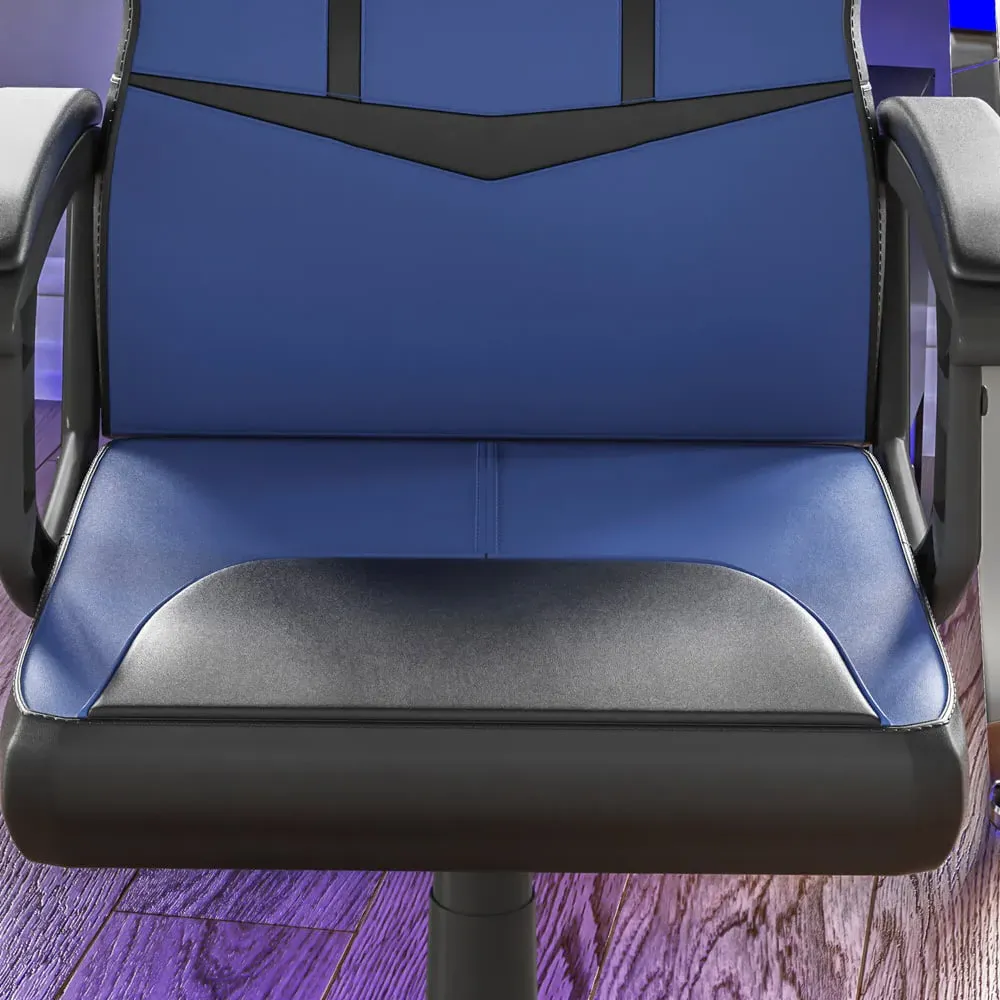 Comet Swivel Gaming Chair with Adjustable Height - Blue