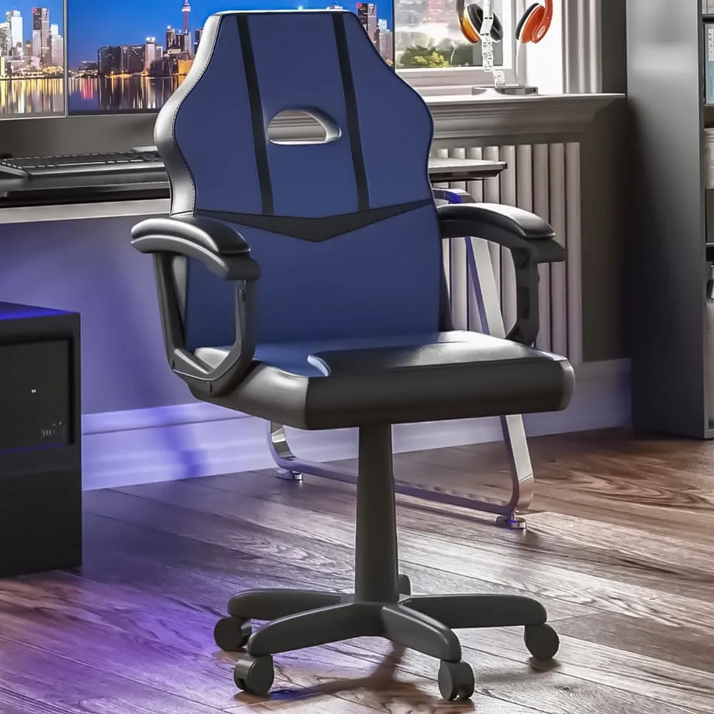 Comet Swivel Gaming Chair with Adjustable Height - Blue