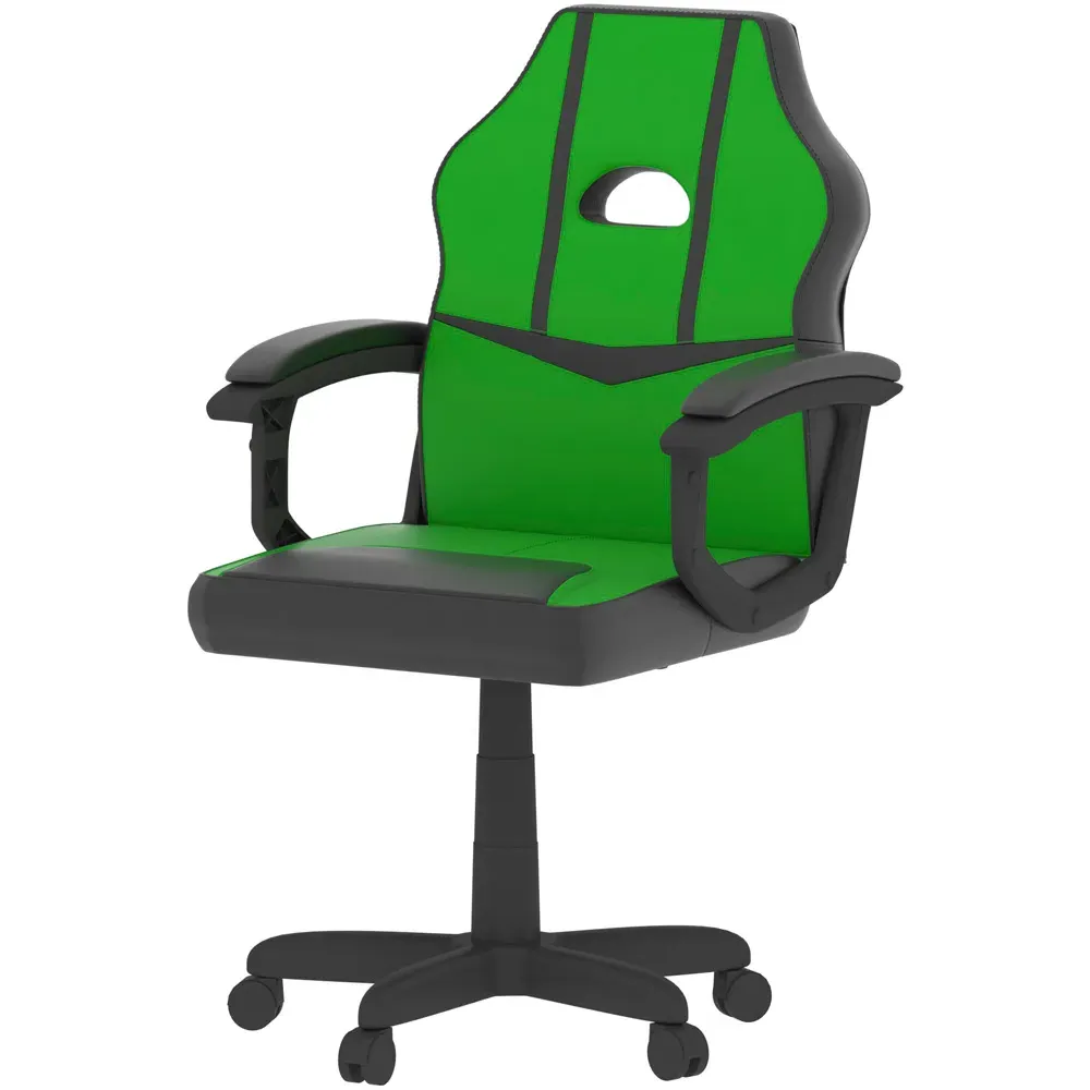 Comet Swivel Gaming Chair with Adjustable Height - Green