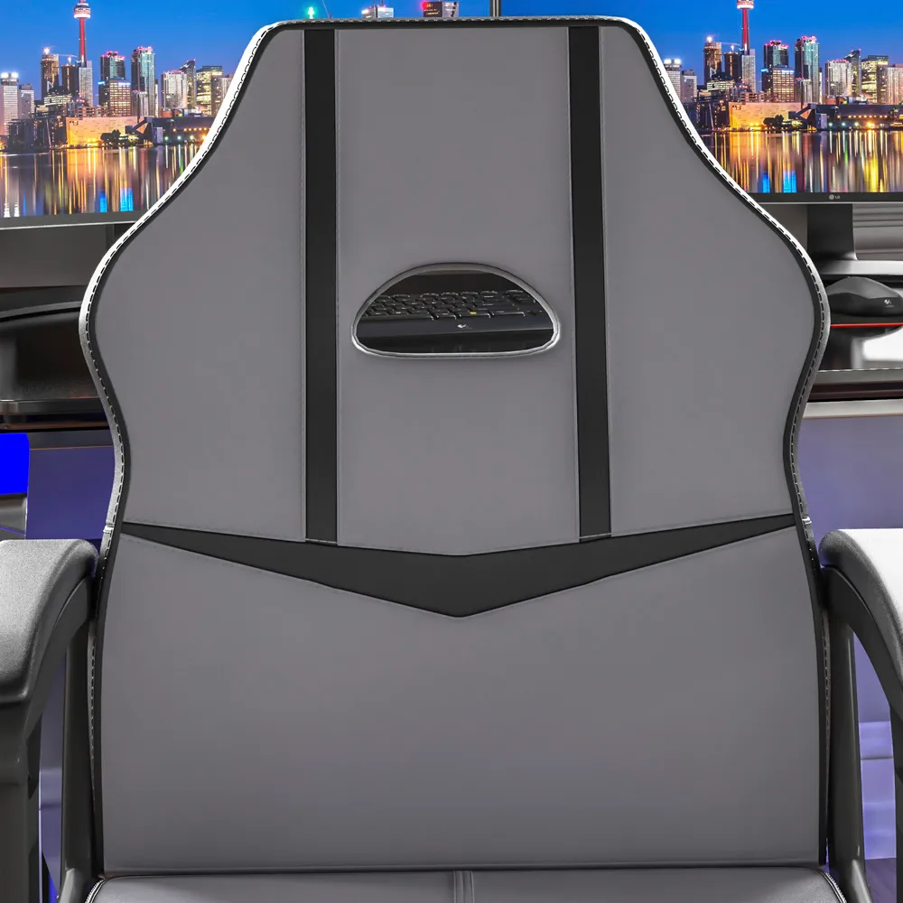 Comet Swivel Gaming Chair with Adjustable Height - Grey