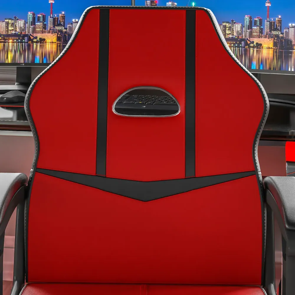 Comet Swivel Gaming Chair with Adjustable Height - Red