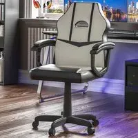 Comet Swivel Gaming Chair with Adjustable Height - White