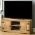 Corona 2 Door 2 Shelf TV Unit - Brown, Pine