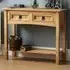 Corona 2 Drawer Console Table - Brown, Pine