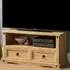 Corona 2 Drawer TV Unit - Brown, Pine