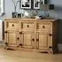 Corona 3 Door 3 Drawer Sideboard - Brown, Pine