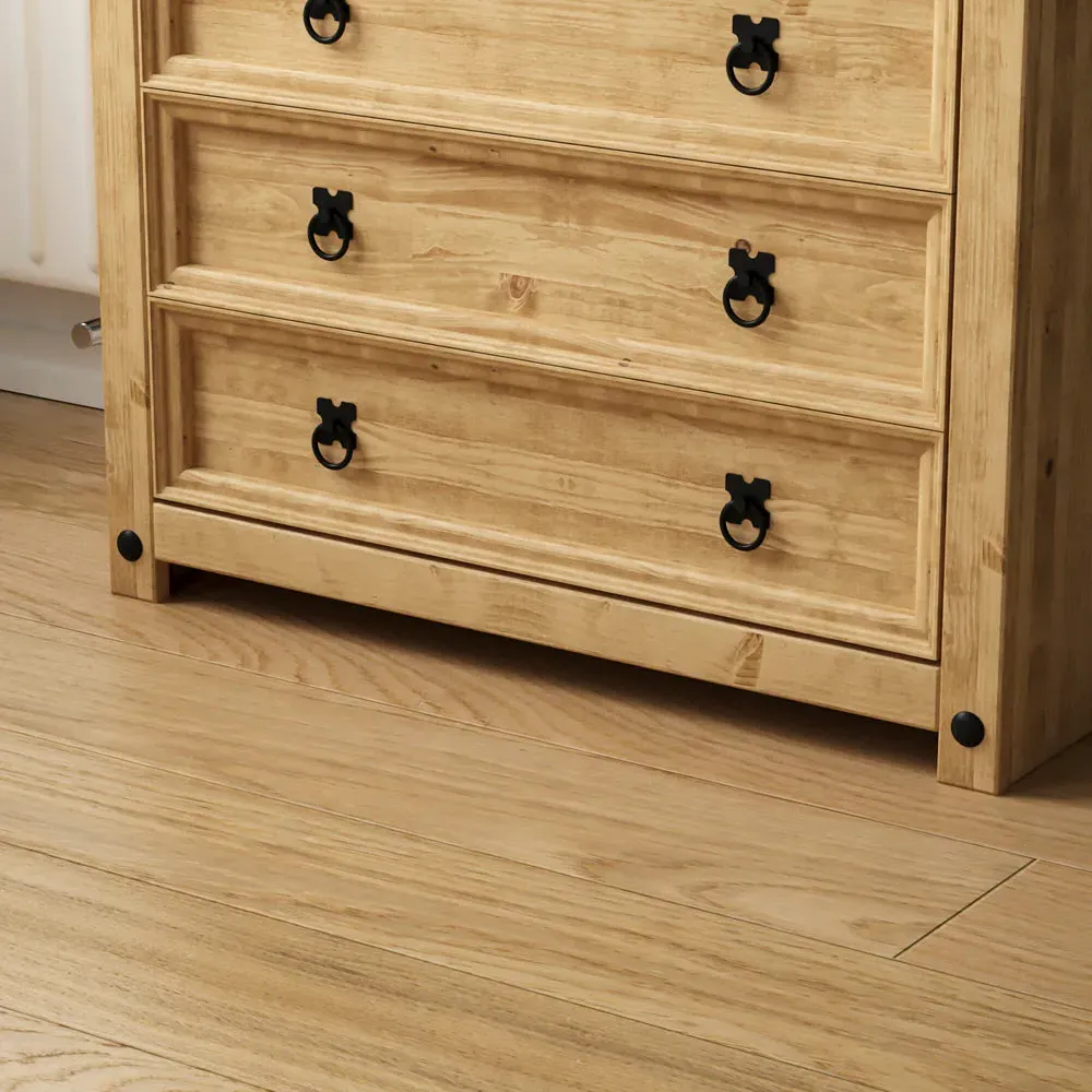 Corona 4 Drawer Chest of Drawers - Brown, Pine