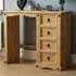 Corona 4 Drawer Dressing Table - Brown, Pine