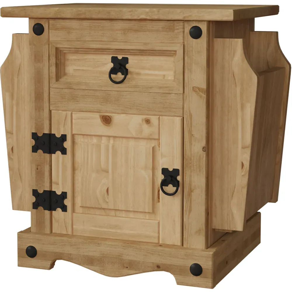 Corona Magazine Table - Brown, Pine