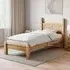 Corona Single Pine Low Foot Bed Frame - Brown
