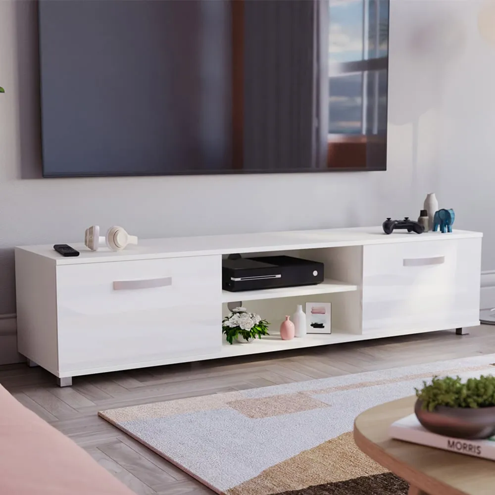 Cosmo 2 Door TV Unit - White