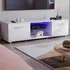 Cosmo 2 Door TV Unit with LED - White