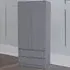 Denver 2 Door 2 Drawer Wardrobe - Grey