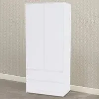Denver 2 Door 2 Drawer Wardrobe - White