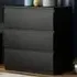 Denver 3 Drawer Chest of Drawers - Black