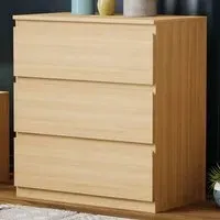 Denver 3-Drawer Chest of Drawers - Brown, Pine