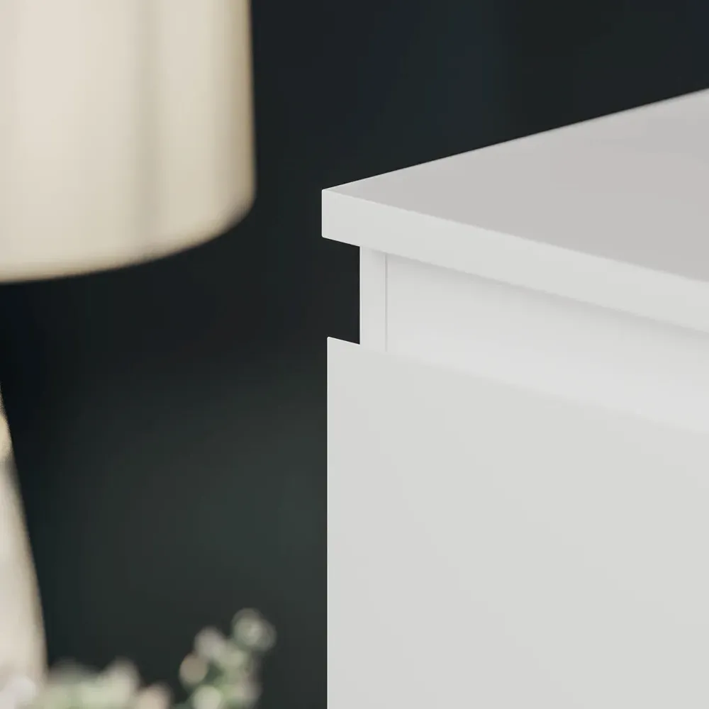 Denver 3 Drawer Chest of Drawers - White