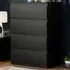 Denver 4 Drawer Chest of Drawers - Black