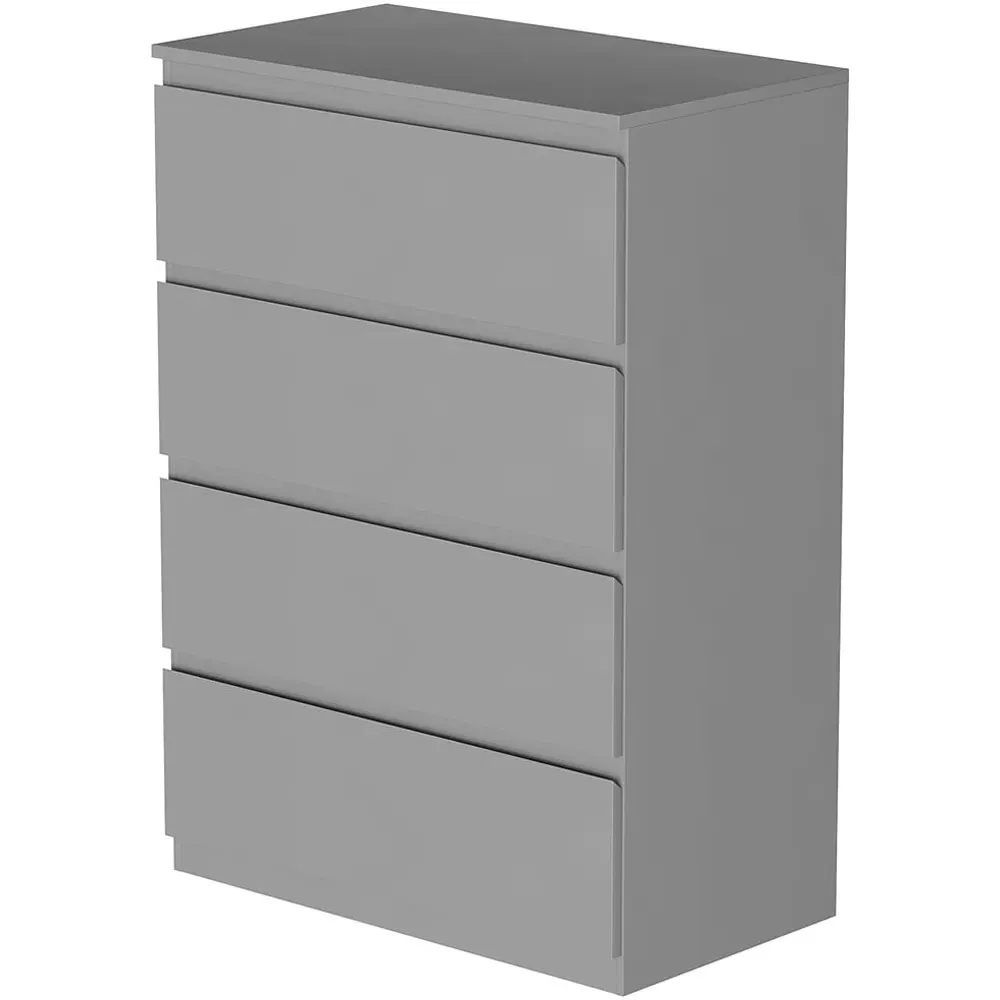 Denver 4 Drawer Chest of Drawers - Grey