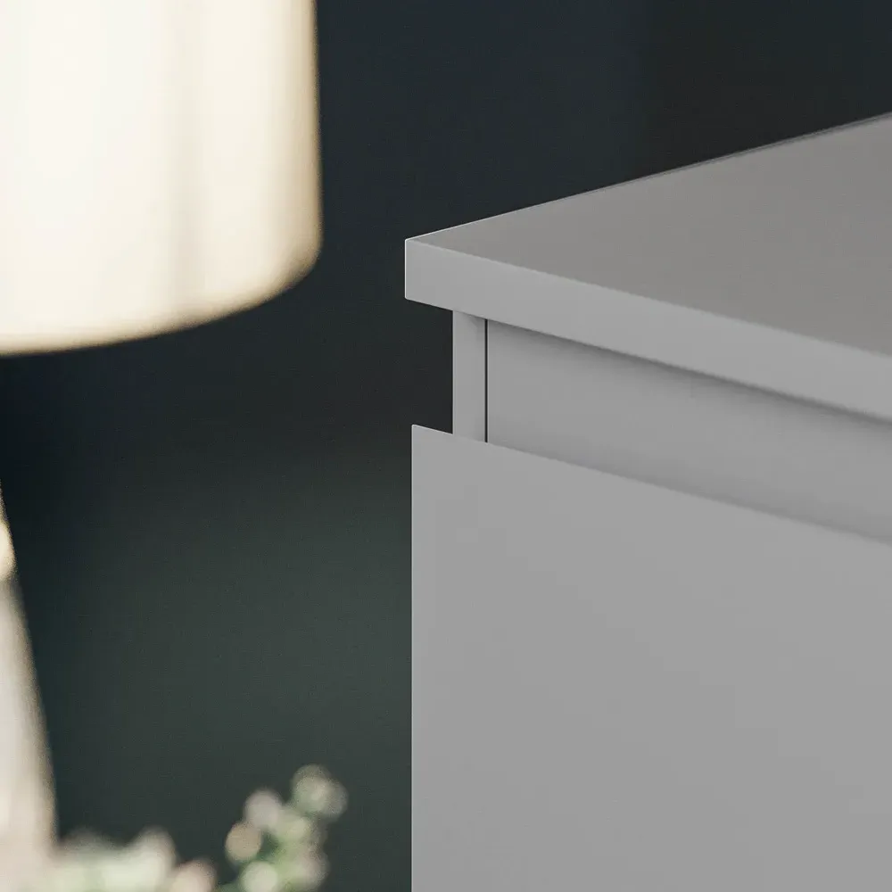 Denver 4 Drawer Chest of Drawers - Grey