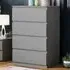 Denver 4 Drawer Chest of Drawers - Grey