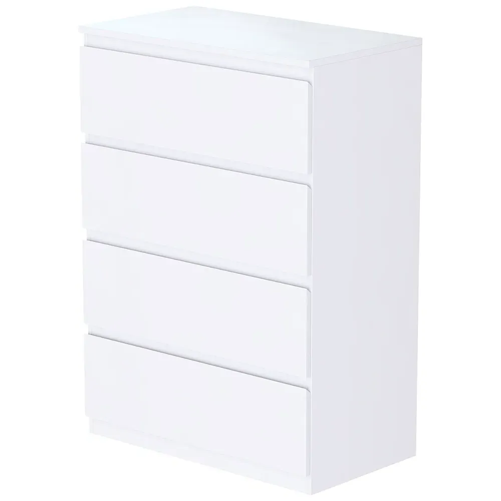 Denver 4 Drawer Chest of Drawers - White