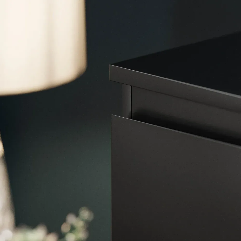 Denver 5 Drawer Chest of Drawers - Black