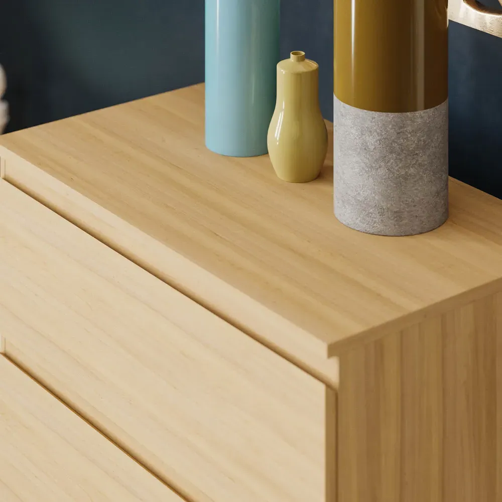 Denver 5-Drawer Chest of Drawers - Brown, Pine