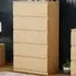 Denver 5-Drawer Chest of Drawers - Brown, Pine