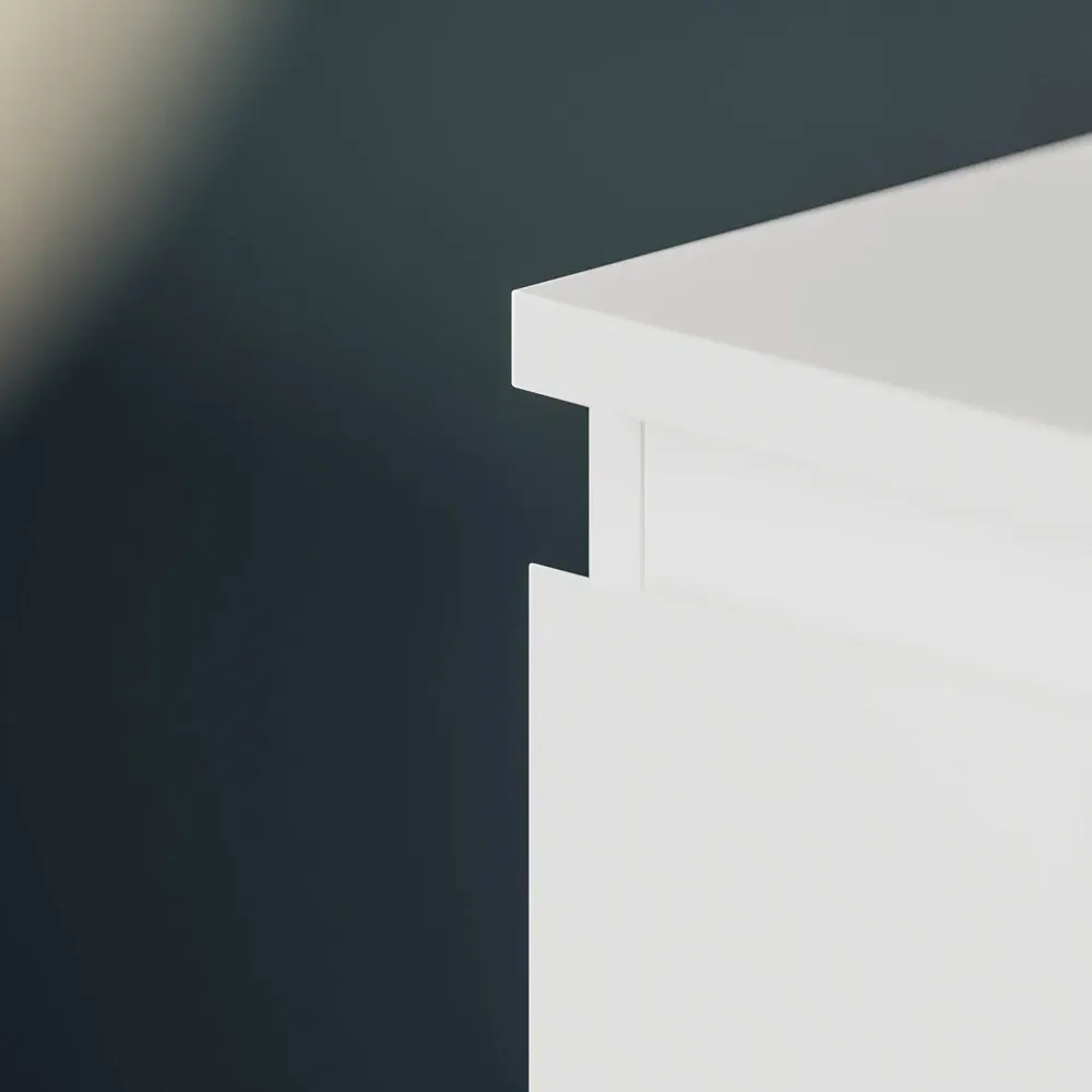 Denver 5 Drawer Chest of Drawers - White