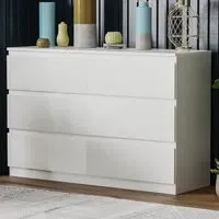 Denver 6 Drawer Chest of Drawers - White