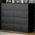 Denver 8 Drawer Chest of Drawers - Black