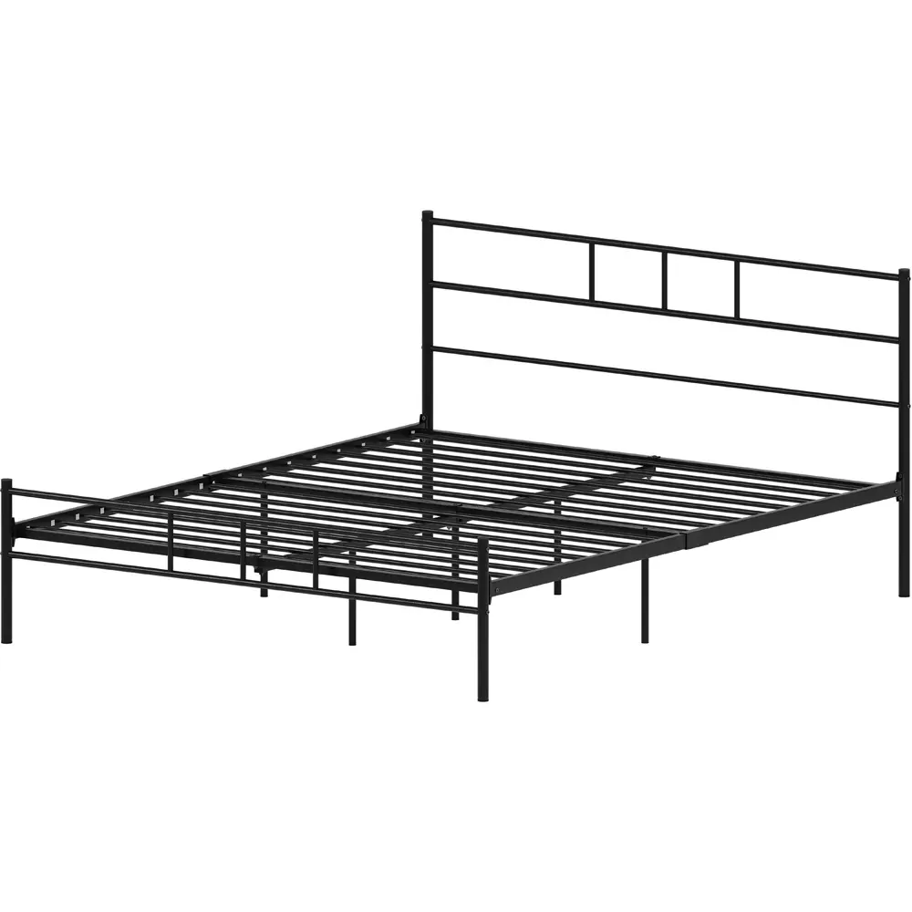 Dorset Double Bed Frame - Black, Metal