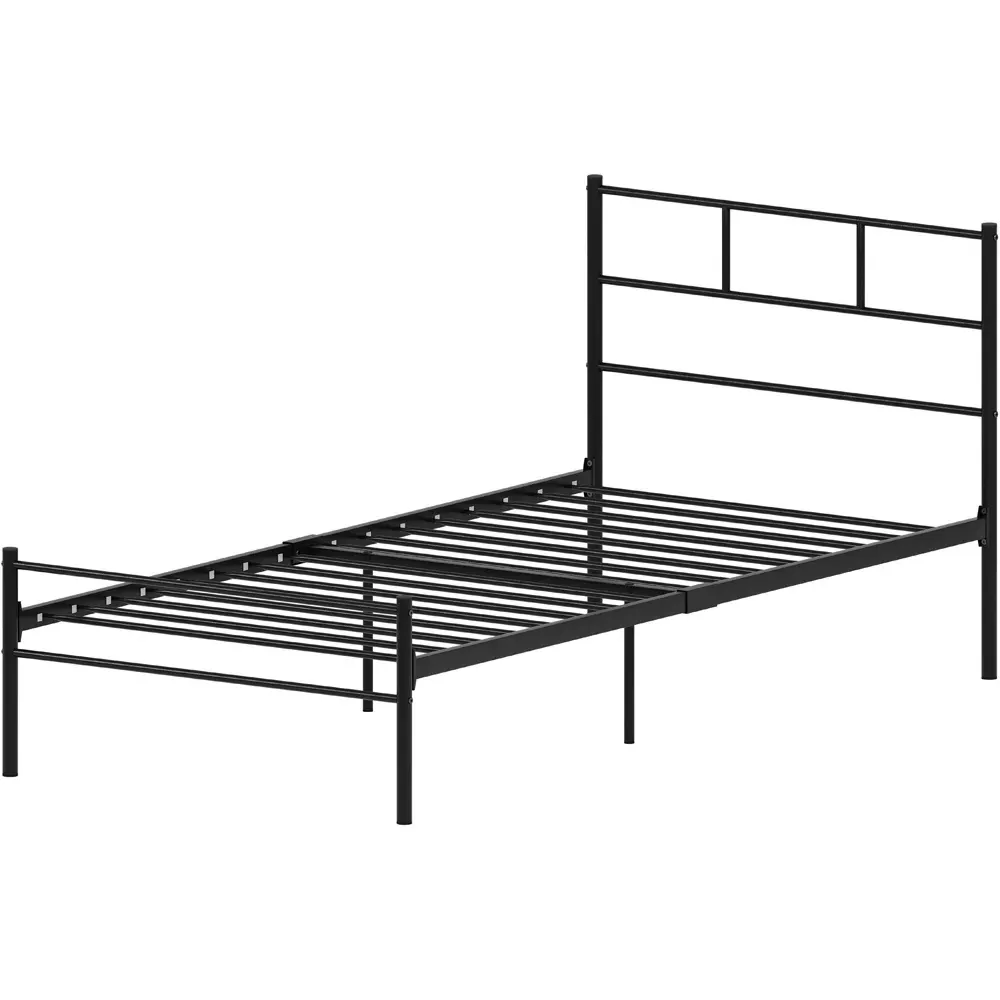 Dorset Single Bed Frame - Black, Metal