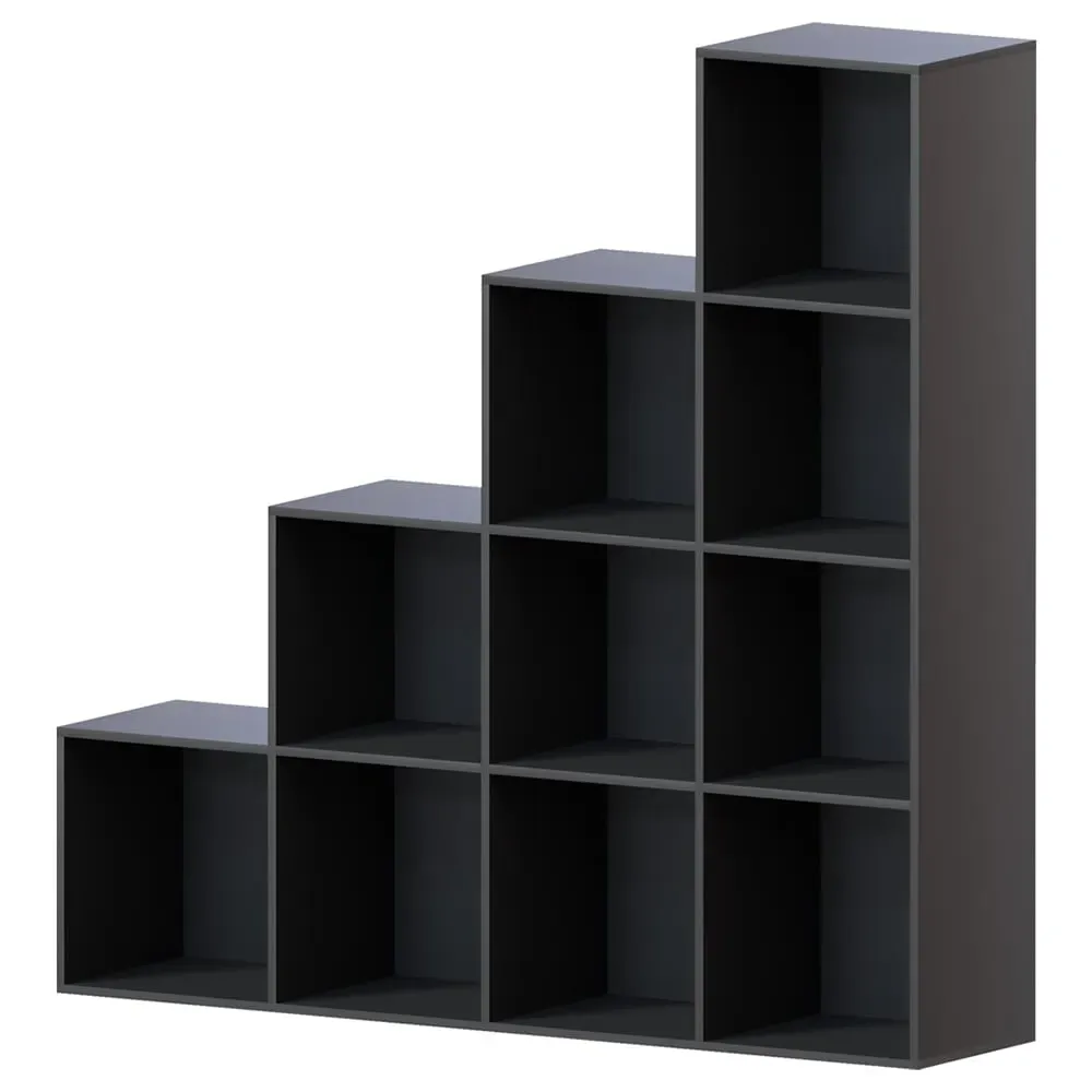 Durham 10 Cube Staircase Storage Unit - Black