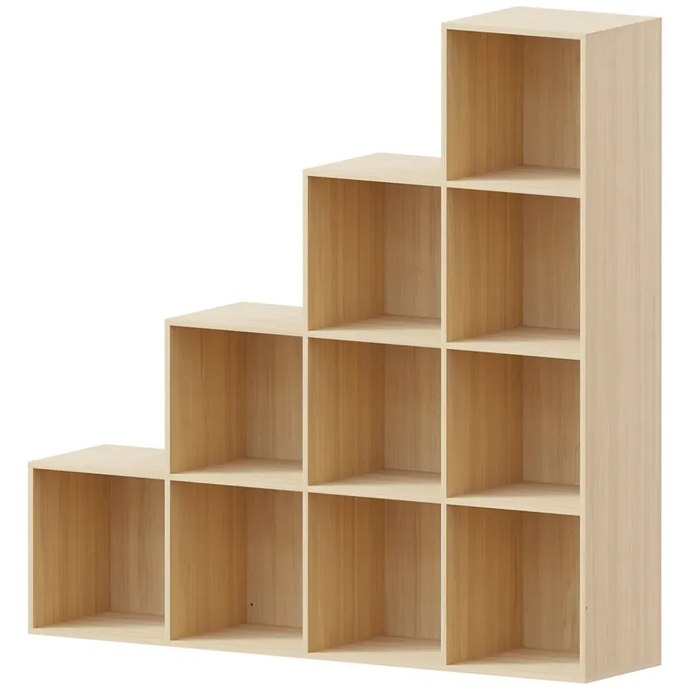 Durham 10 Cube Staircase Storage Unit - Oak