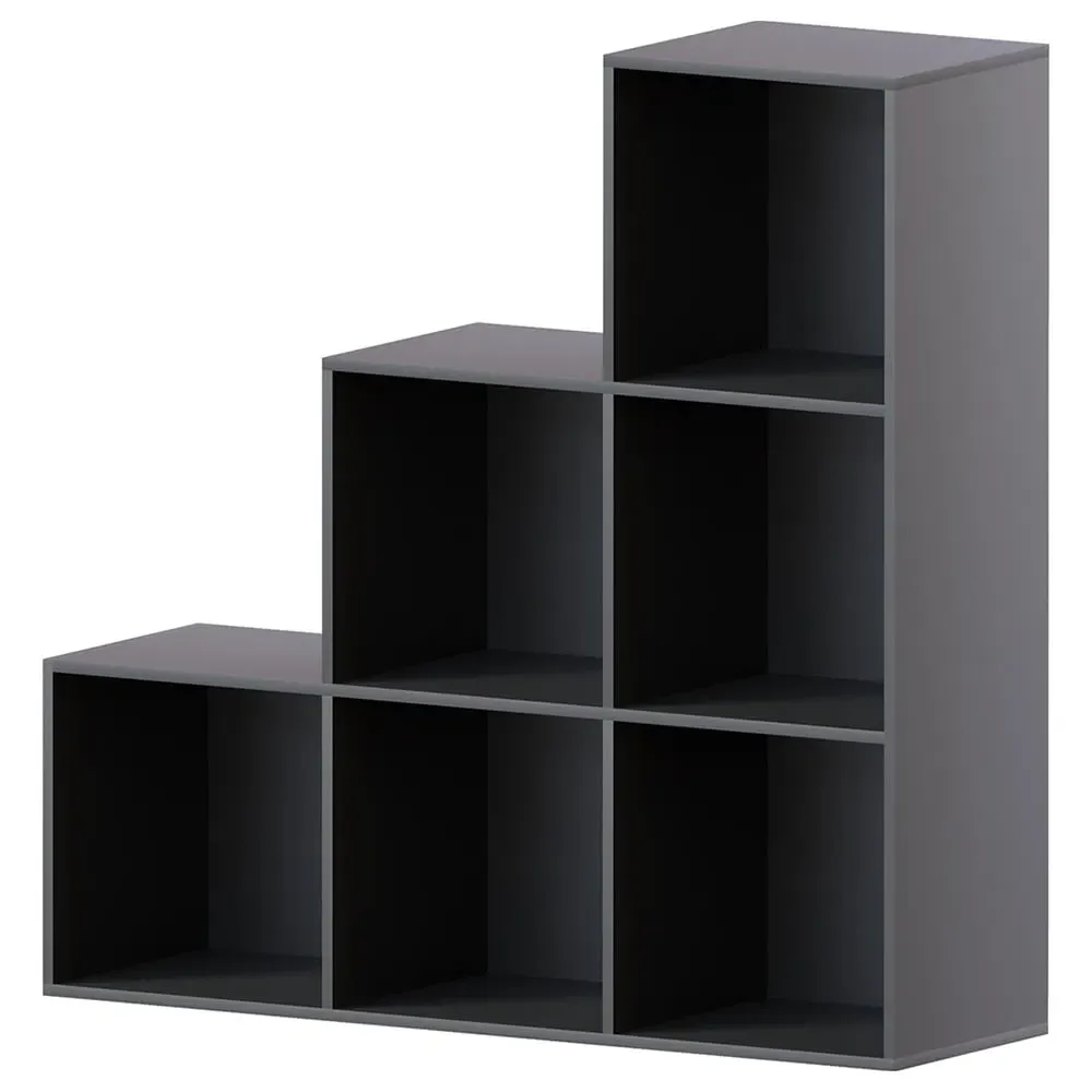 Durham 6 Cube Staircase Storage Unit - Black