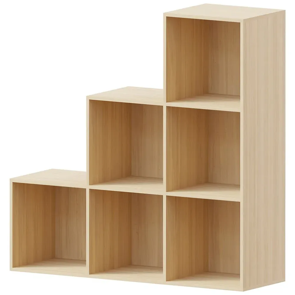Durham 6 Cube Staircase Storage Unit - Oak